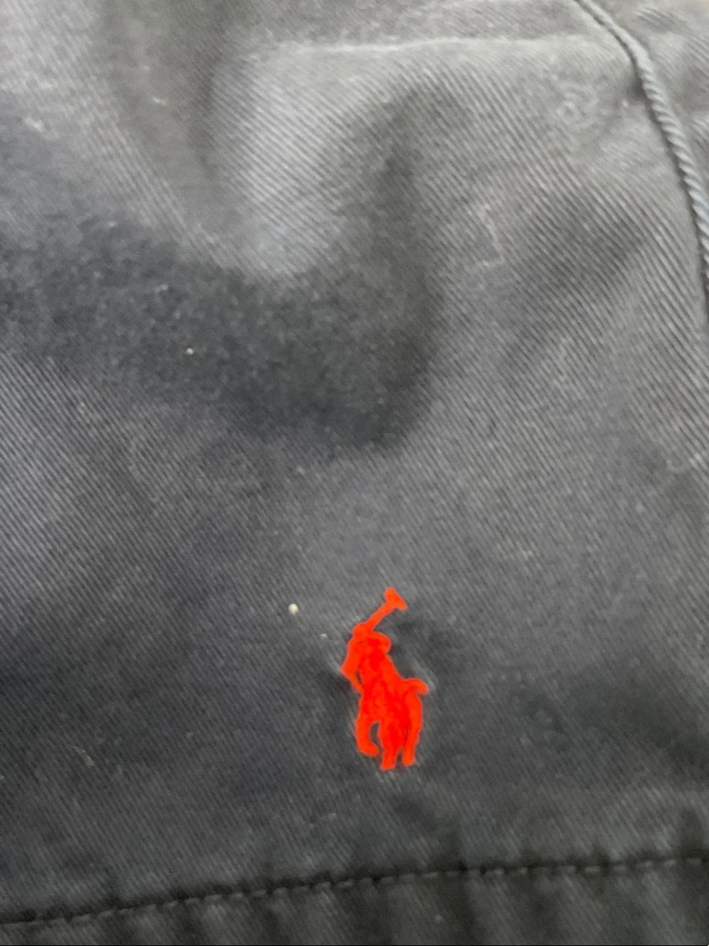 Ralph Lauren Navy Shorts with Red Pony Logo